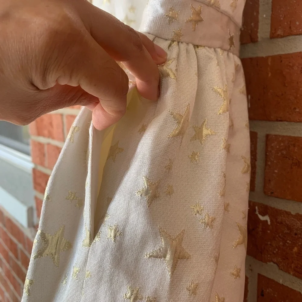Gap Kids Girl's Star Shimmer Dress‎ Size L